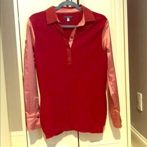 Italian Red Blouse